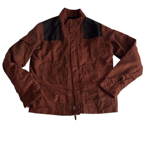 Musterbrand Han Solo Jacket Mens Small Brown Star Wars Coat Faux Suede - Picture 2 of 10